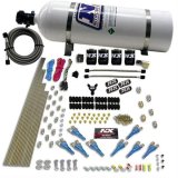 Nitrous Express 8 Cyl Shark Direct Port 4 Solenoids Nitrous Kit (200-600HP) w/15lb Bottle thumbnail 1