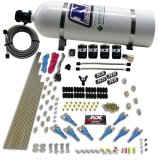 Nitrous Express 8 Cyl Shark Direct Port 4 Solenoids Nitrous Kit (200-600HP) w/15lb Bottle thumbnail 3