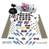 Nitrous Express Shark Dual Stage/Gas 16 Nozzles 8 Solenoids Nitrous Kit (200-1200HP) w/15lb Bottle thumbnail 4