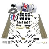 Nitrous Express Shark Dual Stage/Gas 16 Nozzles 8 Solenoids Nitrous Kit (200-1200HP) w/15lb Bottle thumbnail 5