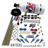Nitrous Express Pro-Shk/Alc 4 Solenoids Nitrous Kit (250-650HP) w/10lb Bottle thumbnail 1