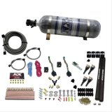 Nitrous Express 4 Cyl SX2 Nozzle Nitrous Kit (100-300HP x 2) w/Composite Bottle thumbnail 1