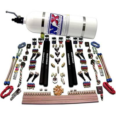Nitrous Express SX2 Dual Stage/Alcohol 8 Solenoid Nitrous Kit (200-1200HP) w/o Bottle