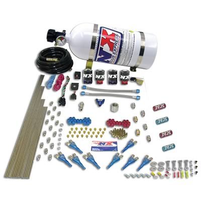 Nitrous Express Street Shark Gas 4 Solenoids Nitrous Kit (100-150-250HP) w/o Bottle