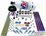 Nitrous Express Pro-Shk/Gas (200-600HP) 2 Fuel 1 Supershark Solenoid Nitrous Kit w/10lb Bottle thumbnail 1
