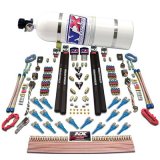Nitrous Express Shark Dual Stage/Gas/Rails 16 Nozzles Nitrous Kit (200-1200HP) w/o Bottle thumbnail 1