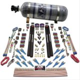 Nitrous Express Shark Dual Stage/Gas/Rails 16 Nozzles Nitrous Kit (200-1200HP) w/Composite Bottle thumbnail 1