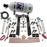 Nitrous Express SX2 Dual Stage/Gas/Rails 8 Nozzles Nitrous Kit (200-1200HP) w/10lb Bottle thumbnail 4