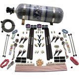 Nitrous Express SX2 Dual Stage/Gas/Rails 8 Nozzles Nitrous Kit (200-1200HP) w/Composite Bottle thumbnail 2