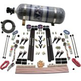 Nitrous Express SX2 Dual Stage/Gas/Rails 8 Nozzles Nitrous Kit (200-1200HP) w/Composite Bottle thumbnail 3
