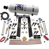 Nitrous Express SX2 Dual Stage /Gas/Rails 8 Nozzles Nitrous Kit (200-1200HP) w/15lb Bottle thumbnail 1