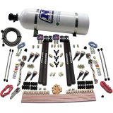 Nitrous Express SX2 Dual Stage /Gas/Rails 8 Nozzles Nitrous Kit (200-1200HP) w/15lb Bottle thumbnail 2