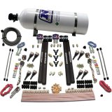 Nitrous Express SX2 Dual Stage /Gas/Rails 8 Nozzles Nitrous Kit (200-1200HP) w/15lb Bottle thumbnail 4
