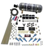 Nitrous Express 8 Cyl Shark Direct Port 4 Solenoids Nitrous Kit (200-600HP) w/Composite Bottle thumbnail 3