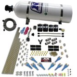 Nitrous Express 8 Cyl Shark Direct Port 4 Solenoids Nitrous Kit (200-600HP) w/15lb Bottle thumbnail 2