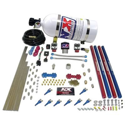 Nitrous Express Pro-Shk/Gas Nitrous Kit (200-600HP) w/Rails w/o Bottle