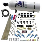 Nitrous Express Pro-Shk/Gas 4 Solenoids Nitrous Kit (200-600HP) w/15lb Bottle thumbnail 5