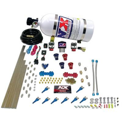 Nitrous Express Pro-Shk/Gas 2 Fuel 1 Supershark Solenoid Nitrous Kit (200-600HP) w/o Bottle