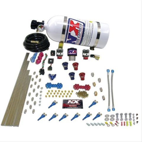 Nitrous Express Pro-Shk/Gas 2 Fuel 1 Supershark Solenoid Nitrous Kit (200-600HP) w/10lb Bottle thumbnail 1