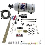 Nitrous Express 8 Cyl Dry Direct Port 2 Solenoids Nitrous Kit (200-600HP) w/10lb Bottle thumbnail 1