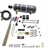 Nitrous Express 8 Cyl Dry Direct Port 2 Solenoids Nitrous Kit (200-600HP) w/Composite Bottle thumbnail 1