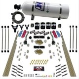 Nitrous Express 8 Cyl Dry Direct Port Dual Stage 4 Solenoids Nitrous Kit (200-600HP) w/15lb Bottle thumbnail 1