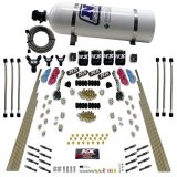 Nitrous Express 8 Cyl Dry Direct Port Dual Stage 4 Solenoids Nitrous Kit (200-600HP) w/15lb Bottle thumbnail 2