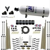 Nitrous Express 8 Cyl Dry Direct Port Three Stage 6 Solenoids Nitrous Kit (200-600HP) w/15lb Bottle thumbnail 1