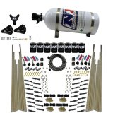 Nitrous Express 8 Cyl Dry Direct Port Four Stage 8 Solenoids Nitrous Kit (200-600HP) w/10lb Bottle thumbnail 5