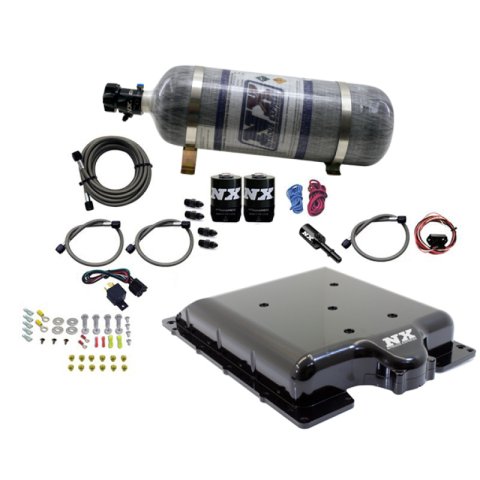 Nitrous Express Dodge Hellcat/Demon Supercharger Lid Nitrous Kit (100-400HP) w/12lb Bottle thumbnail 2