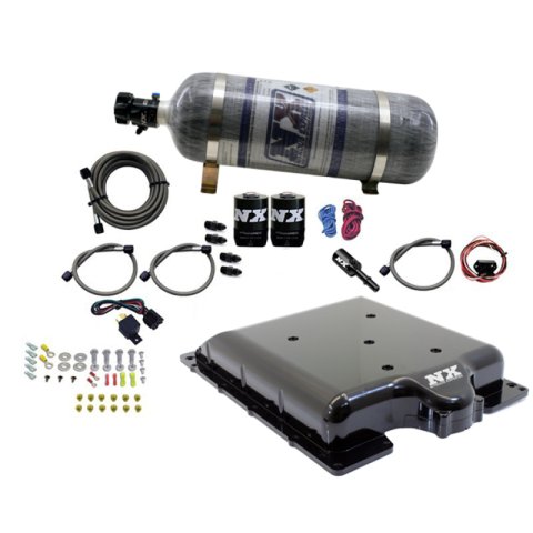 Nitrous Express Dodge Hellcat/Demon Supercharger Lid Nitrous Kit (100-400HP) w/12lb Bottle thumbnail 3