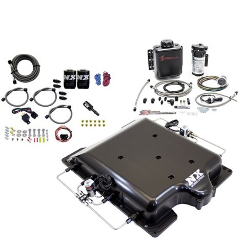 Nitrous Express Dodge Hellcat Supercharger Lid Nitrous & Water Injection Kit (100-400HP) w/o Bottle thumbnail 3