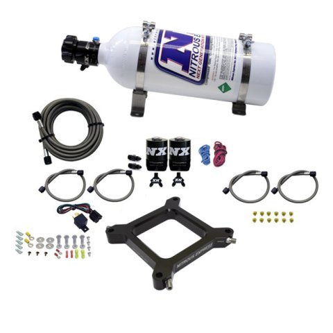 Nitrous Express 4150 Assassin Plate Pro Power Nitrous Kit (100-500HP) w/5lb Bottle thumbnail 2