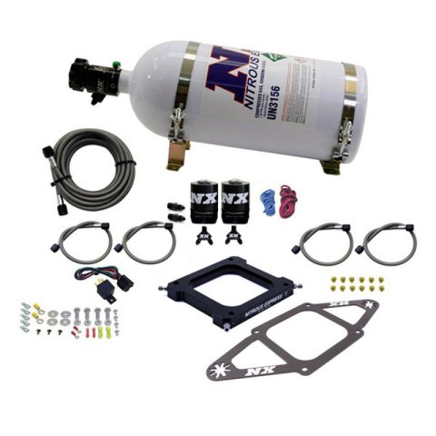 Nitrous Express 4500 Assassin Plate Pro Power Nitrous Kit (100-500HP) w/10lb Bottle thumbnail 4