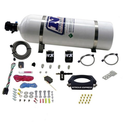 Nitrous Express LT2 C8 Nitrous Plate Kit (50-300HP) w/15lb Bottle thumbnail 4