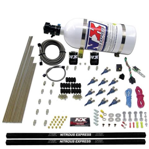 Nitrous Express 8 Cyl EFI SSV Nozzle Nitrous Kit w/10lb Bottle thumbnail 1