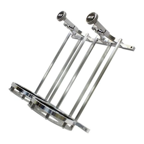 Nitrous Express Stand Up Dual Billet Bottle Bracket for 15lb Bottle (Flat Mount)