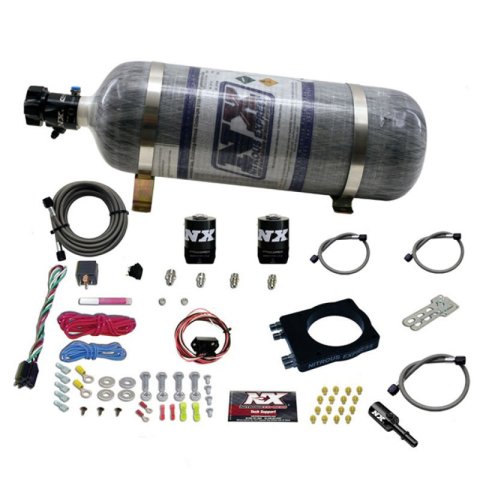 Nitrous Express 90mm Hemi Plate System (50-400hp) w/12lb Bottle thumbnail 2