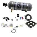Nitrous Express Dry Single Entry Billet Crossbar Plate System 100-500hp (4500) w/12lb Carbon Bottle thumbnail 1