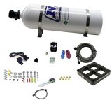 Nitrous Express Dry Single Entry Billet Crossbar Plate System 100-500hp (4500 Flange) w/15lb Bottle thumbnail 1
