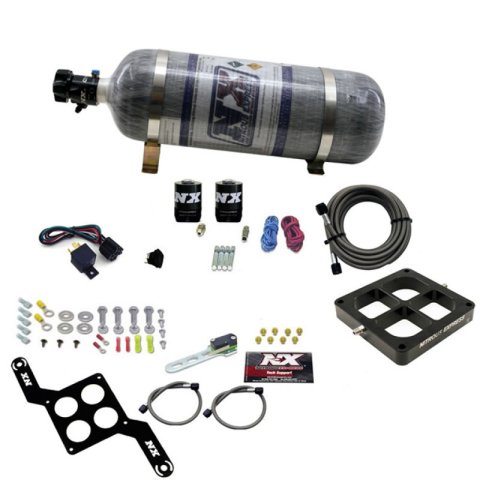 Nitrous Express Dry Dual Stage Billet Crossbar Plate System 100-1000hp (4500Flange) w/12lb Bottle thumbnail 2