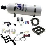 Nitrous Express Dry Dual Stage Billet Crossbar Plate System 100-1000hp (4500 Flange) w/15lb Bottle thumbnail 2
