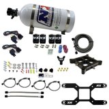 Nitrous Express Dry Quad Stage Billet Crossbar Plate System 100-2000hp (4150 Flange) w/10lb Bottle thumbnail 1