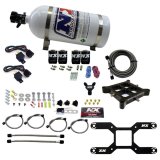 Nitrous Express Dry Quad Stage Billet Crossbar Plate System 100-2000hp (4150 Flange) w/10lb Bottle thumbnail 2
