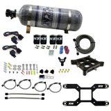 Nitrous Express Dry Quad Stage Billet Crossbar Plate System 100-2000hp (4150Flange) w/12lb Bottle thumbnail 1