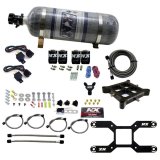 Nitrous Express Dry Quad Stage Billet Crossbar Plate System 100-2000hp (4150Flange) w/12lb Bottle thumbnail 2