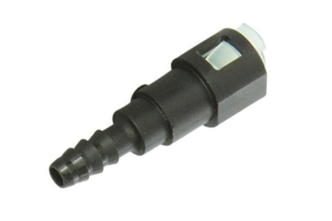 Radium Engineering Adapter Fitting 5/16 SAE Female to 3/8 Inch Hose Barb thumbnail 1