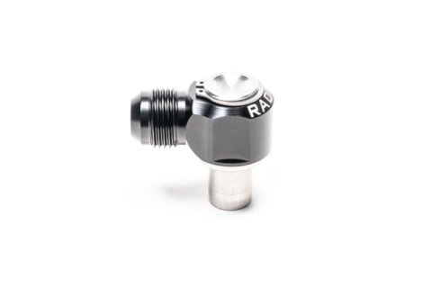 Radium Engineering KA24DE Valve Cover Intake 10AN Male Press-Fit Fitting thumbnail 1