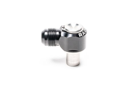 Radium Engineering KA24DE Valve Cover Intake 10AN Male Press-Fit Fitting thumbnail 2