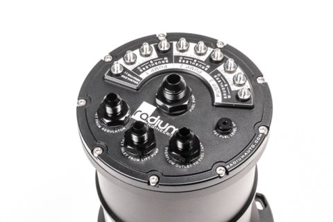 Radium Engineering Multi-Pump Fuel Surge Tank Fits Walbro F90000267/274/285 (Pumps Not Included) thumbnail 2